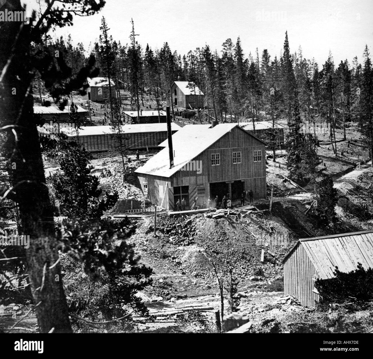Leadville Colorado circa 1878 2 Stock Photo Alamy
