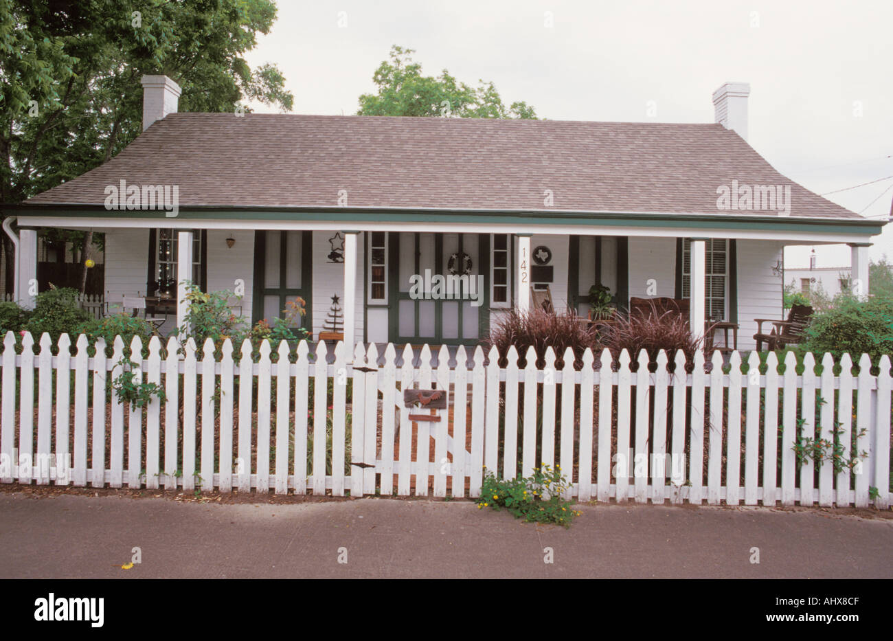 Goliad Texas USA Historic Buildings Brooking House Stock