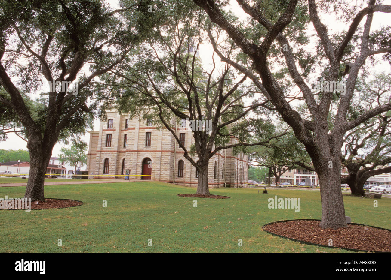 Goliad Texas USA Historic Buildings Goliad County Courthouse Stock
