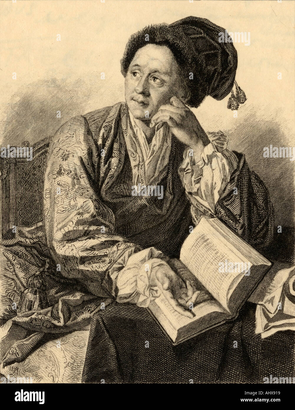 Bernard le Bovier de Fontenelle, aka Bernard Le Bouyer de Fontenelle,  1657 - 1757.  French poet and philosopher. Stock Photo
