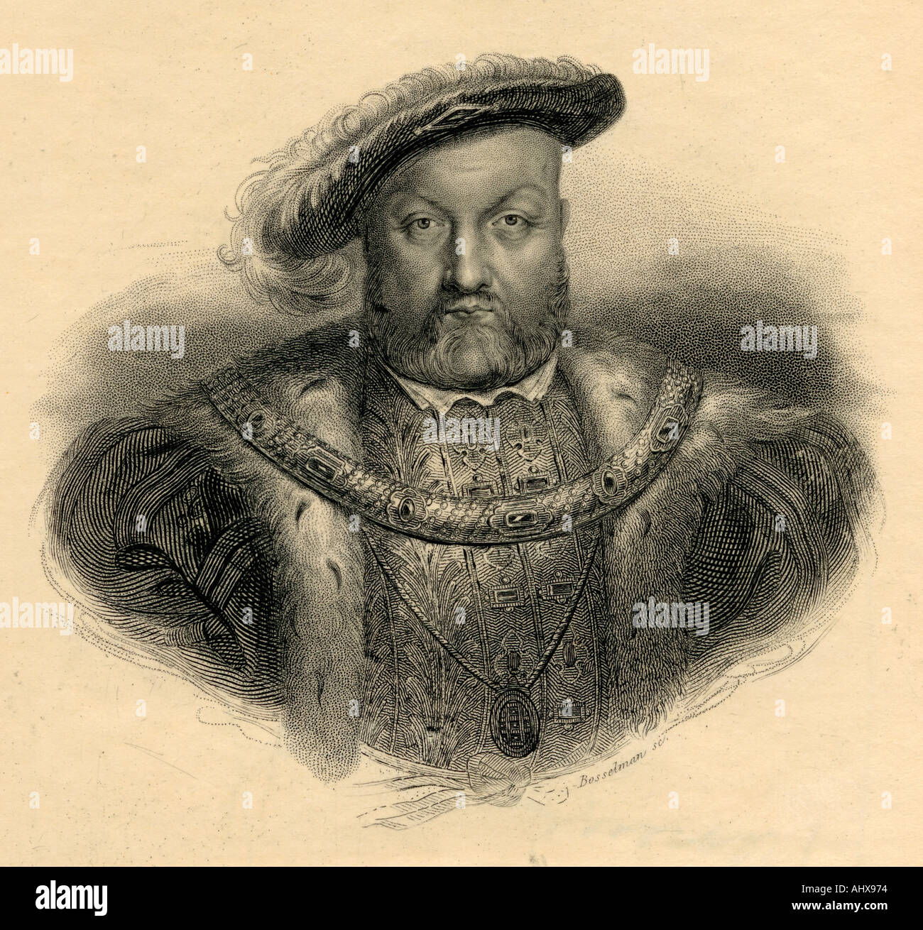 Henry VIII, 1491 -1547. King of England. Stock Photo