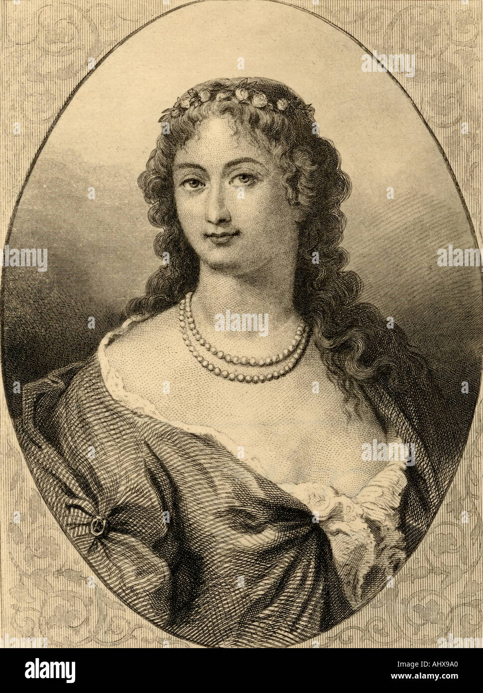 Claudine Alexandrine Guerin de Tencin, Baroness of Saint-Martin-de-Re,  1682 -1749.  French author and courtesan Stock Photo