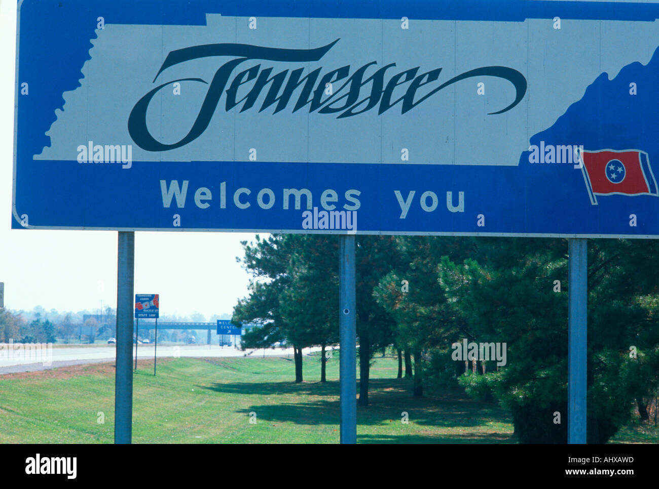 Welcome To Tennessee Sign Stock Photo Alamy