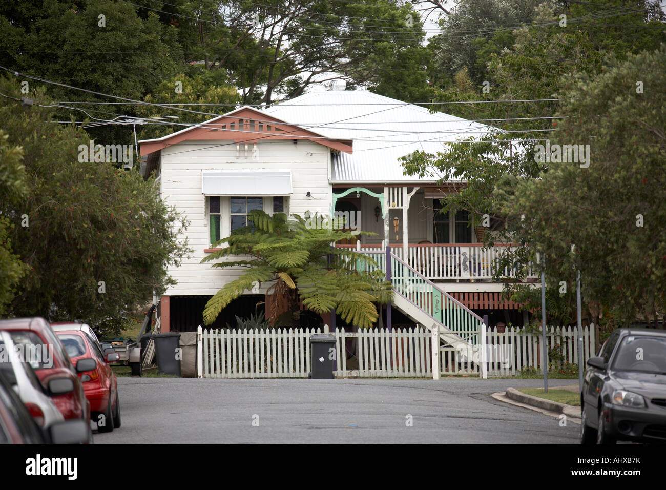 Wooden traditional Queenslander House in Dutton Park Brisbane