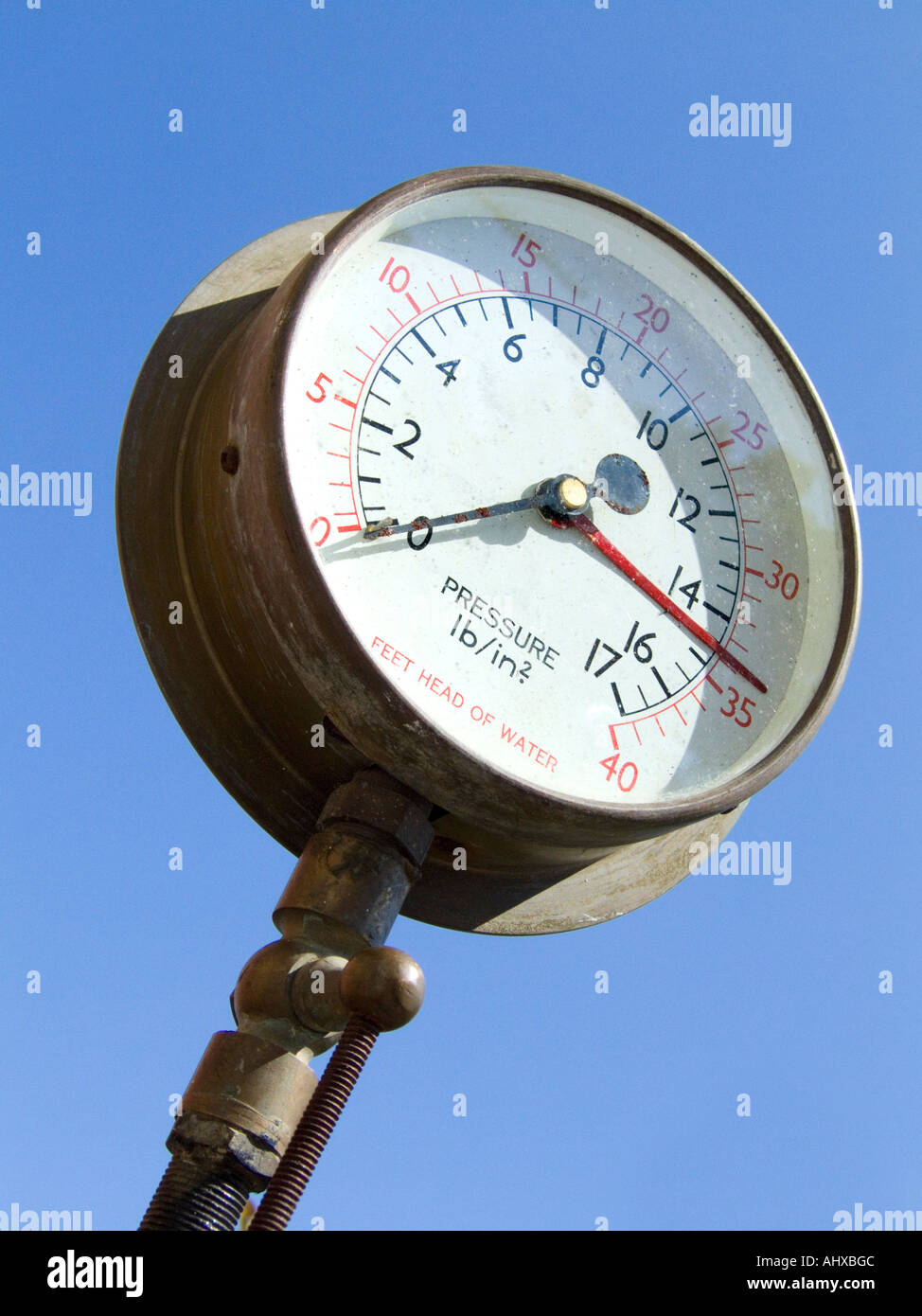 Water Pressure Gauge Stock Photo - Alamy