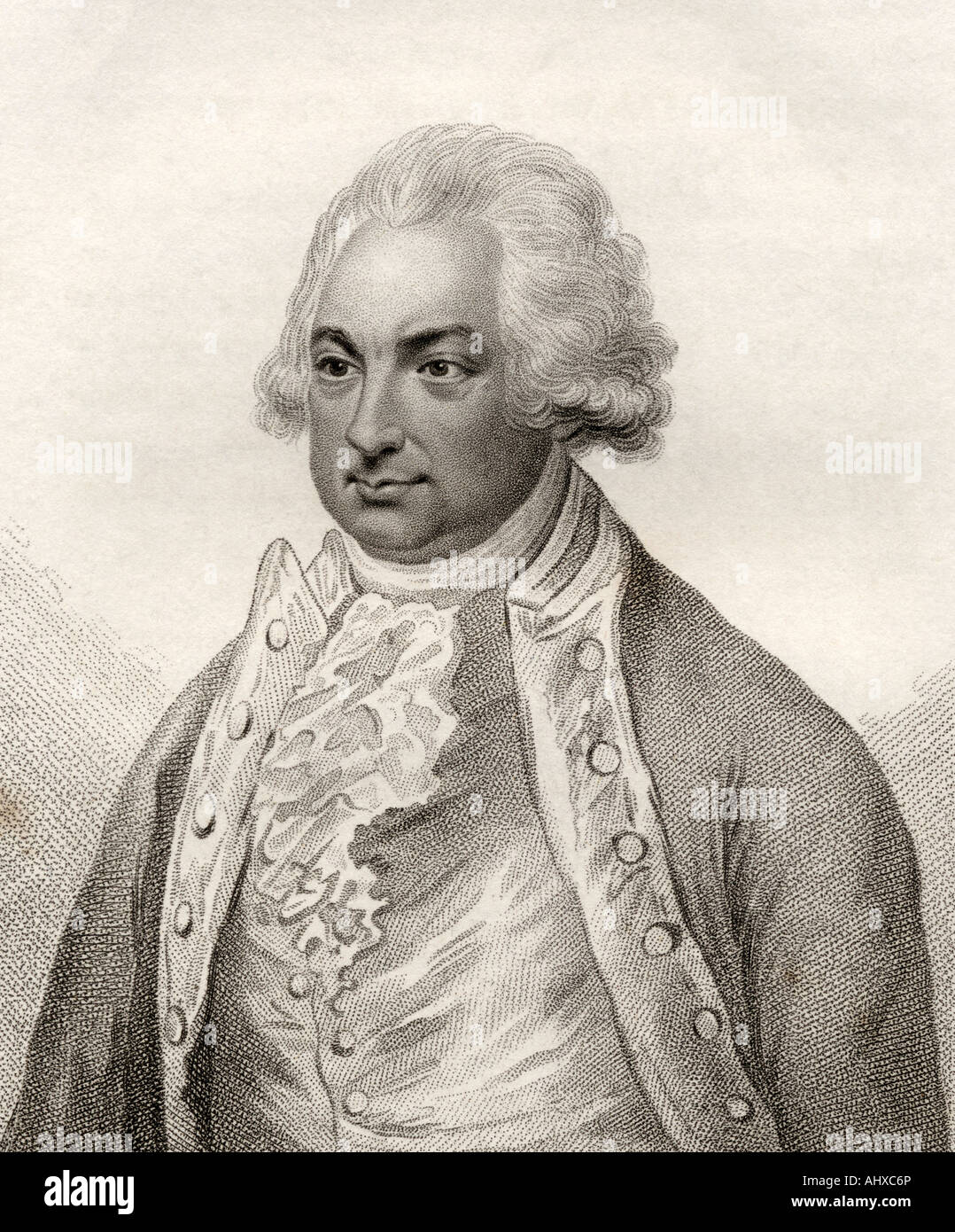 Constantine John Phipps, 2nd Baron Mulgrave, 1744 - 1792. English explorer Stock Photo