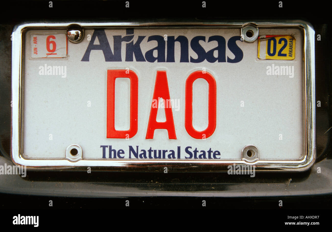 Arkansas license plate hires stock photography and images Alamy