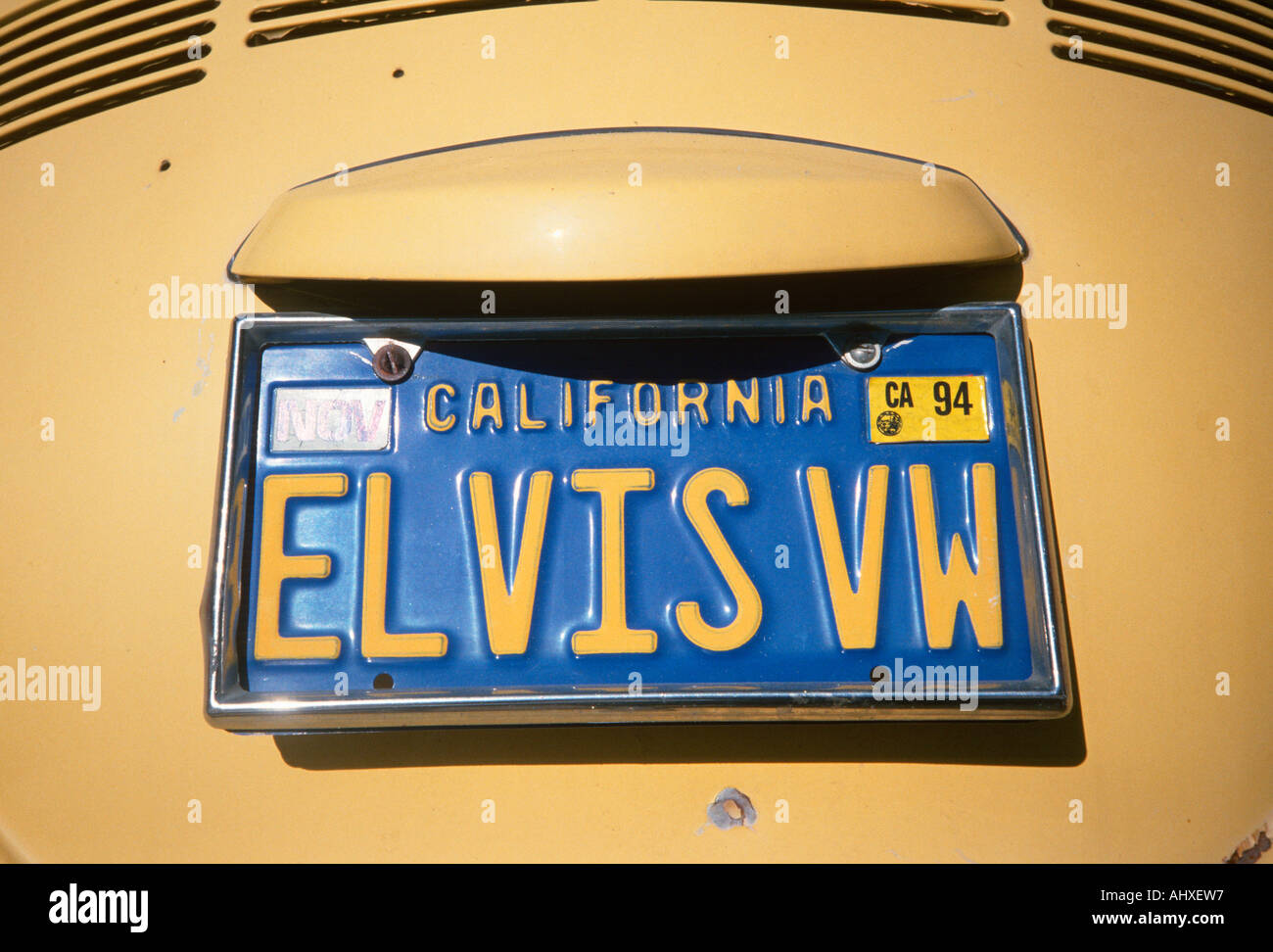 Vanity License Plate California Stock Photo Alamy