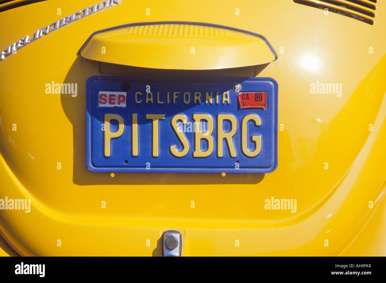 Vanity License Plate California Stock Photo