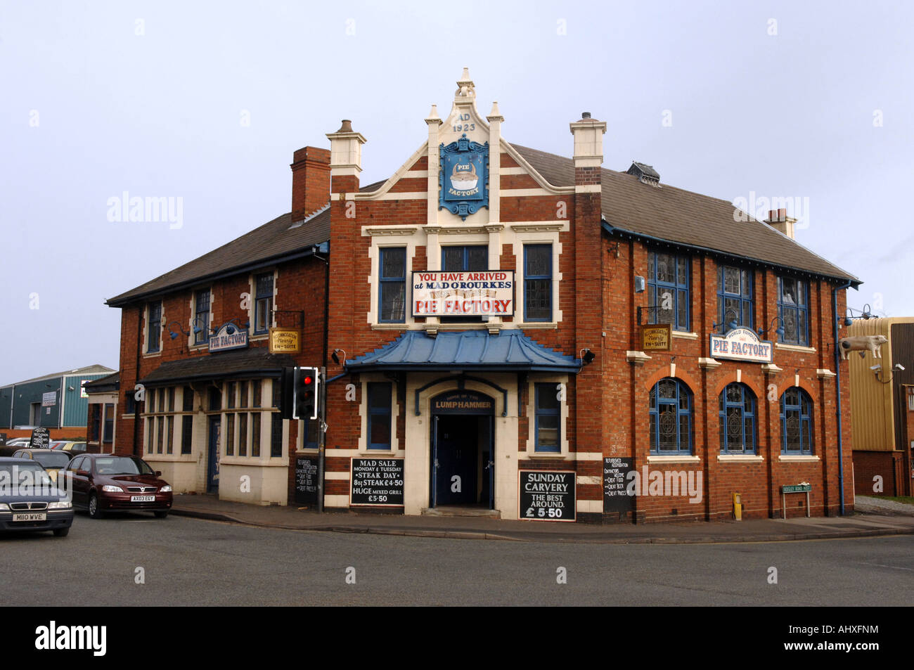 Mad O Rourkes Pie Factory at Tipton in the Black Country West Midlands
