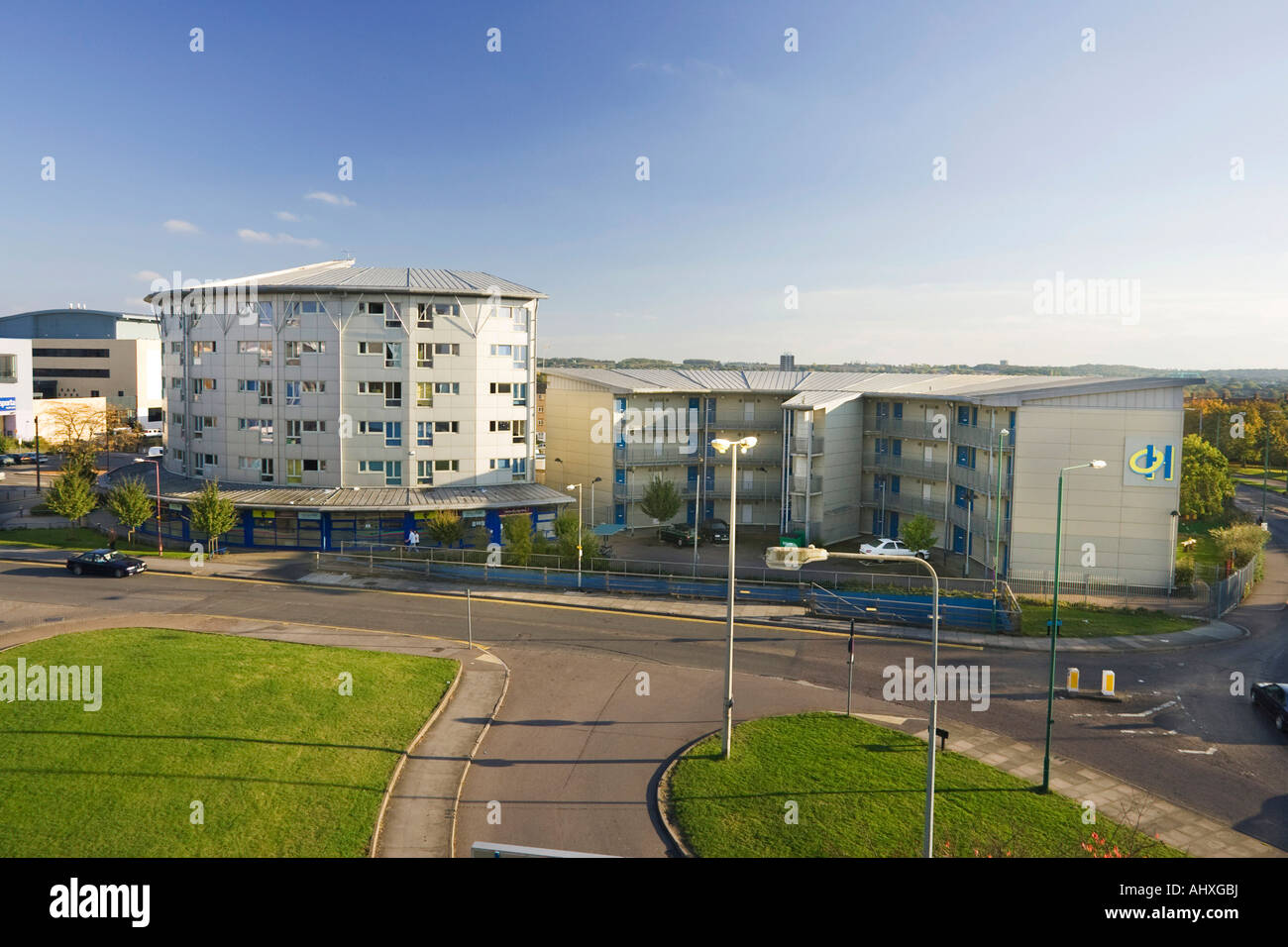 Occasio House and the Harlow Foyer, Playhouse Square of Harlow town