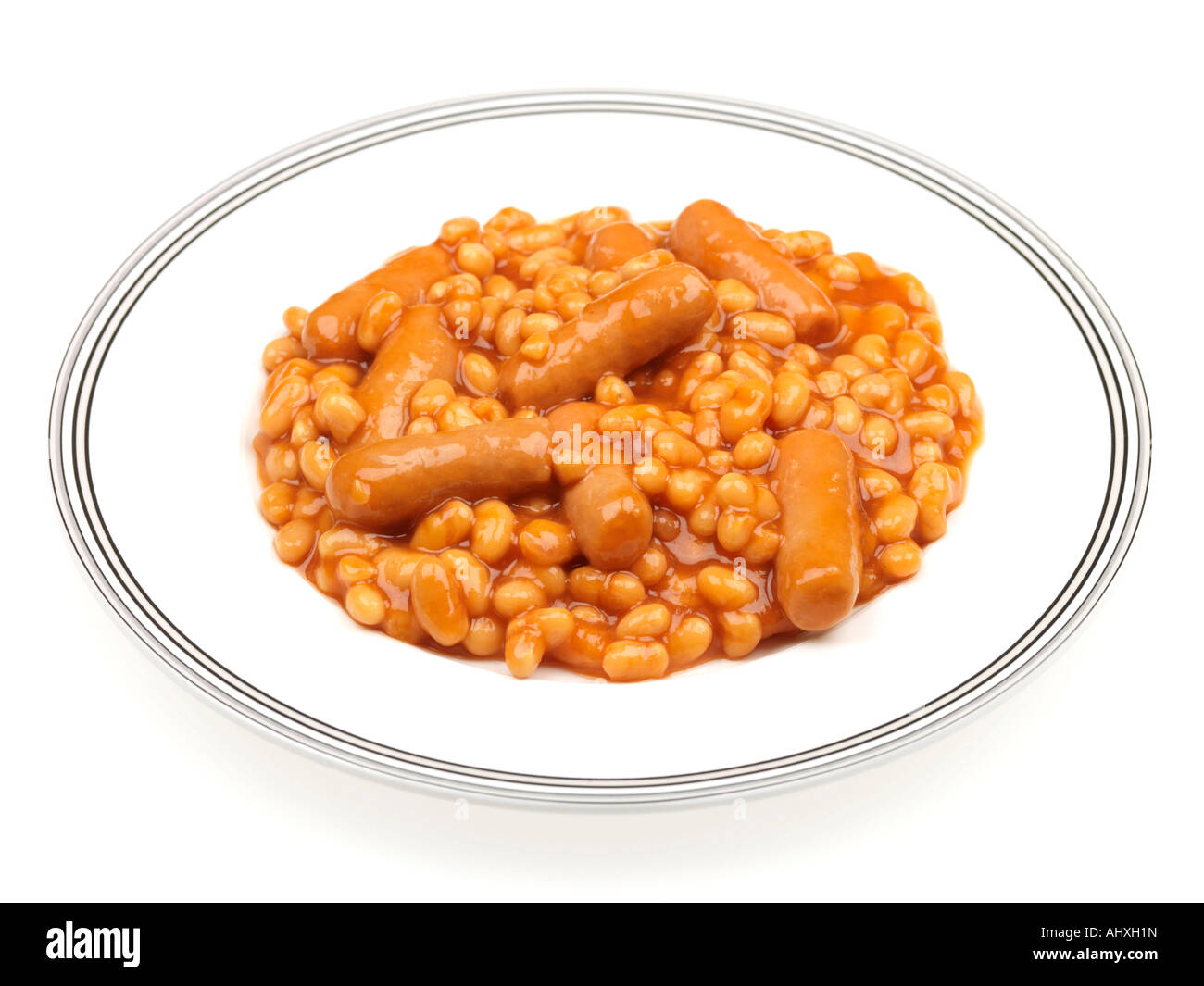 Baked Beans and Sausages Stock Photo Alamy