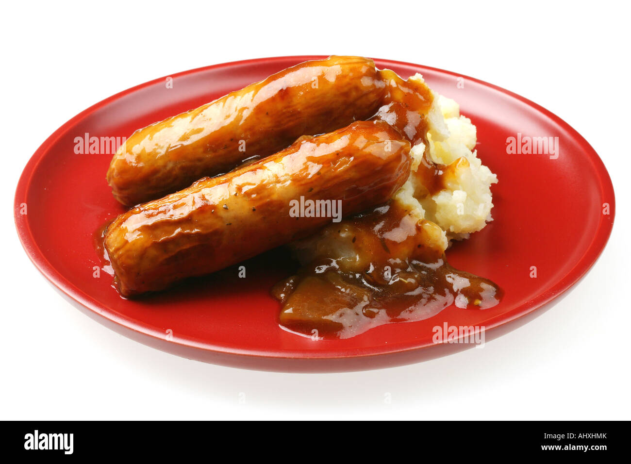 Sausage And Mash Stock Photo Alamy