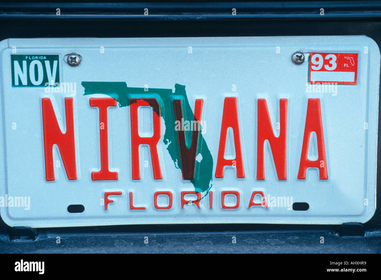 Vanity License Plate Florida Stock Photo Alamy