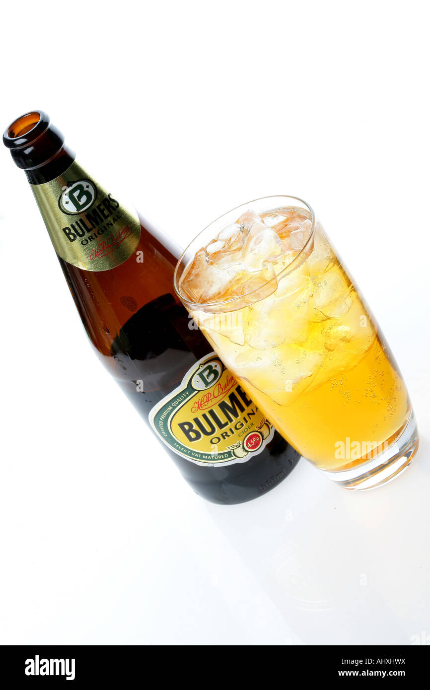 Bottle of Cider Stock Photo - Alamy