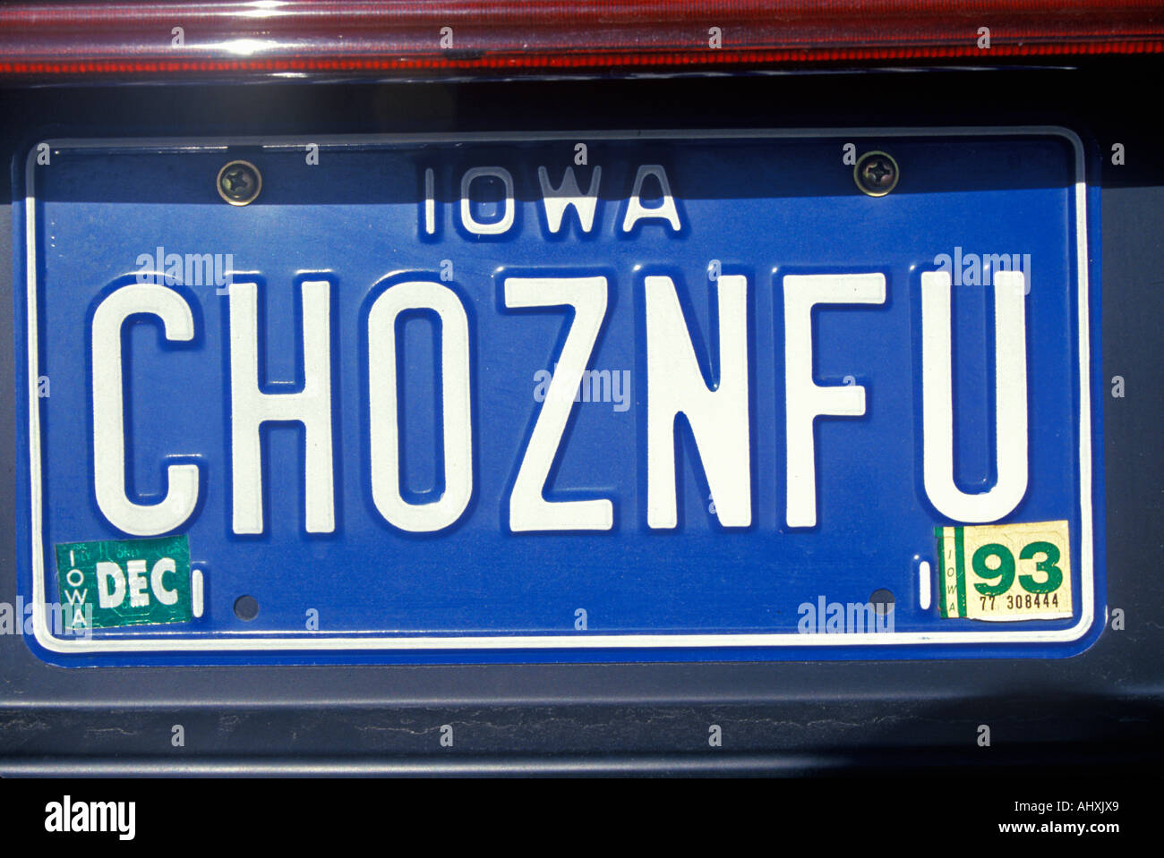Iowa license plate hires stock photography and images Alamy