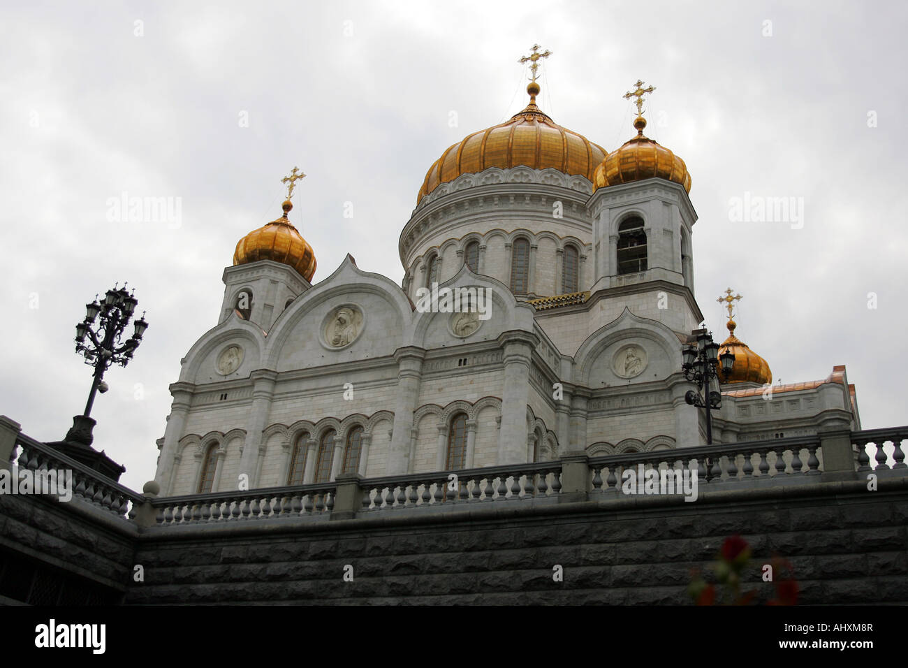 Russian othodox cathedral exterior Stock Photo