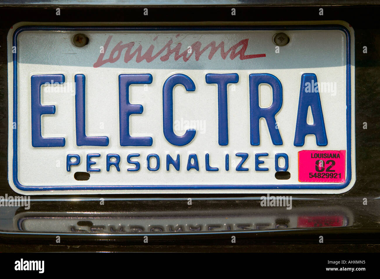 vanity-license-plate-louisiana-stock-photo-alamy