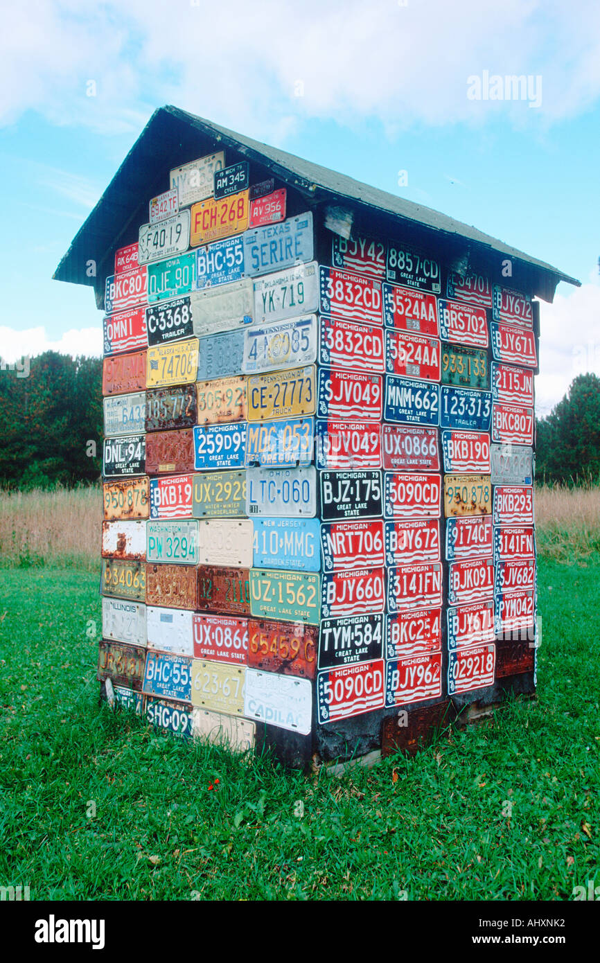 Vanity License Plate Michigan Stock Photo Alamy