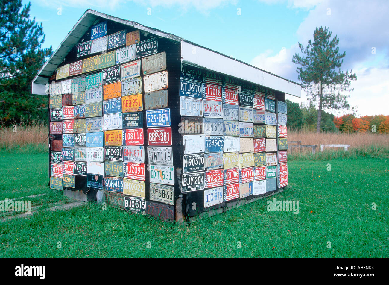 Vanity License Plate Michigan Stock Photo Alamy