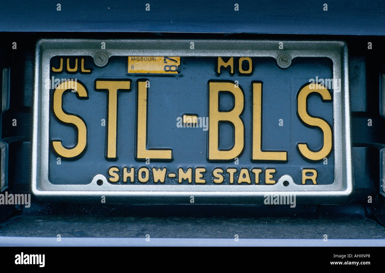 St Louis Missouri Metal Novelty License Plate