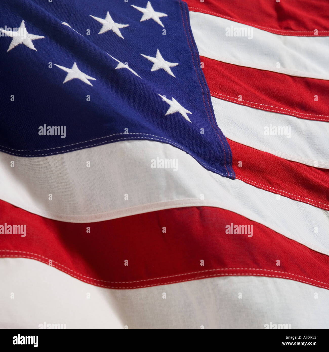 Closeup of the american flag hi-res stock photography and images - Alamy