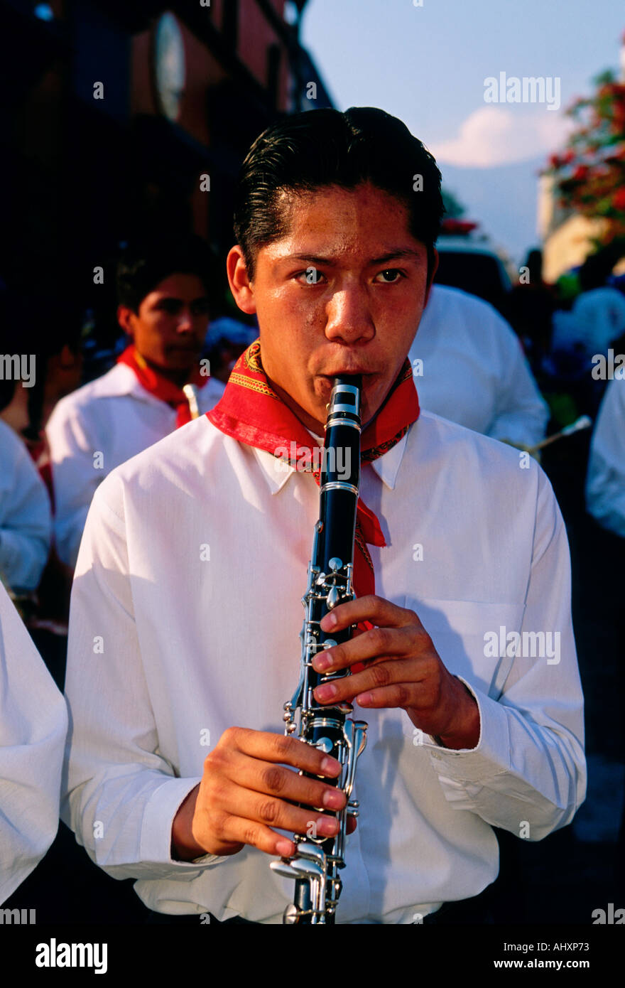 Young man playing clarinet hi-res stock photography and images - Alamy