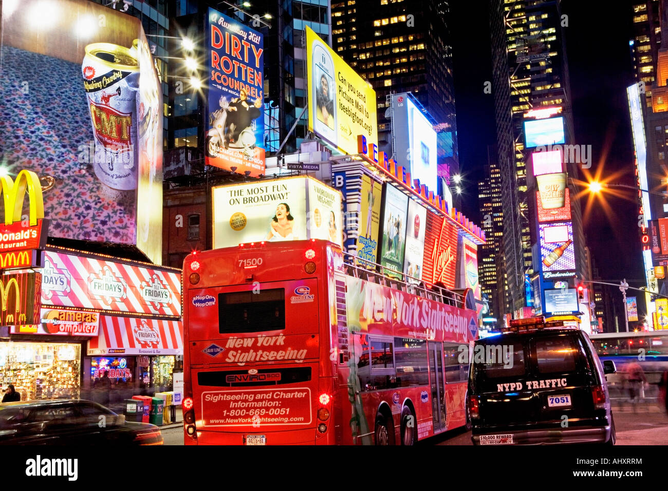 Times Square Congested Traffic in times square new hi-res stock photography and images - Alamy