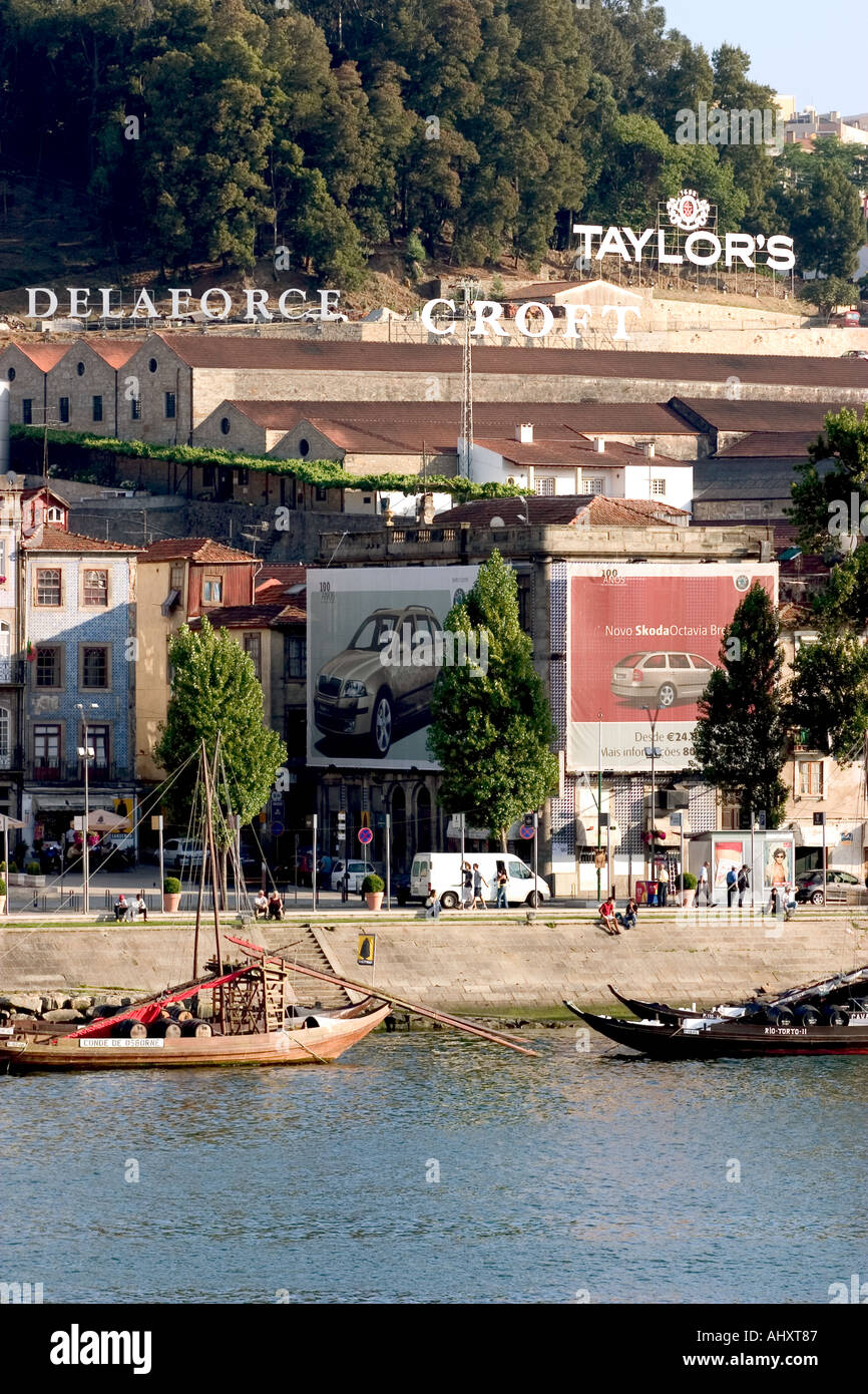 district of porto winery in oporto portugal  Stock Photo