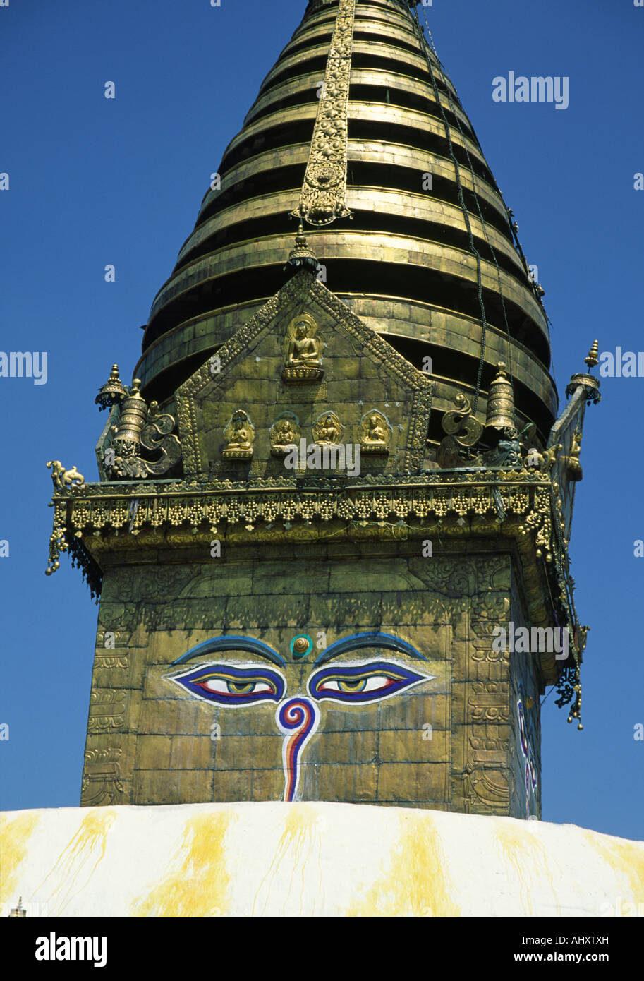 Swayanbhunath Temple , Nepal Stock Photo