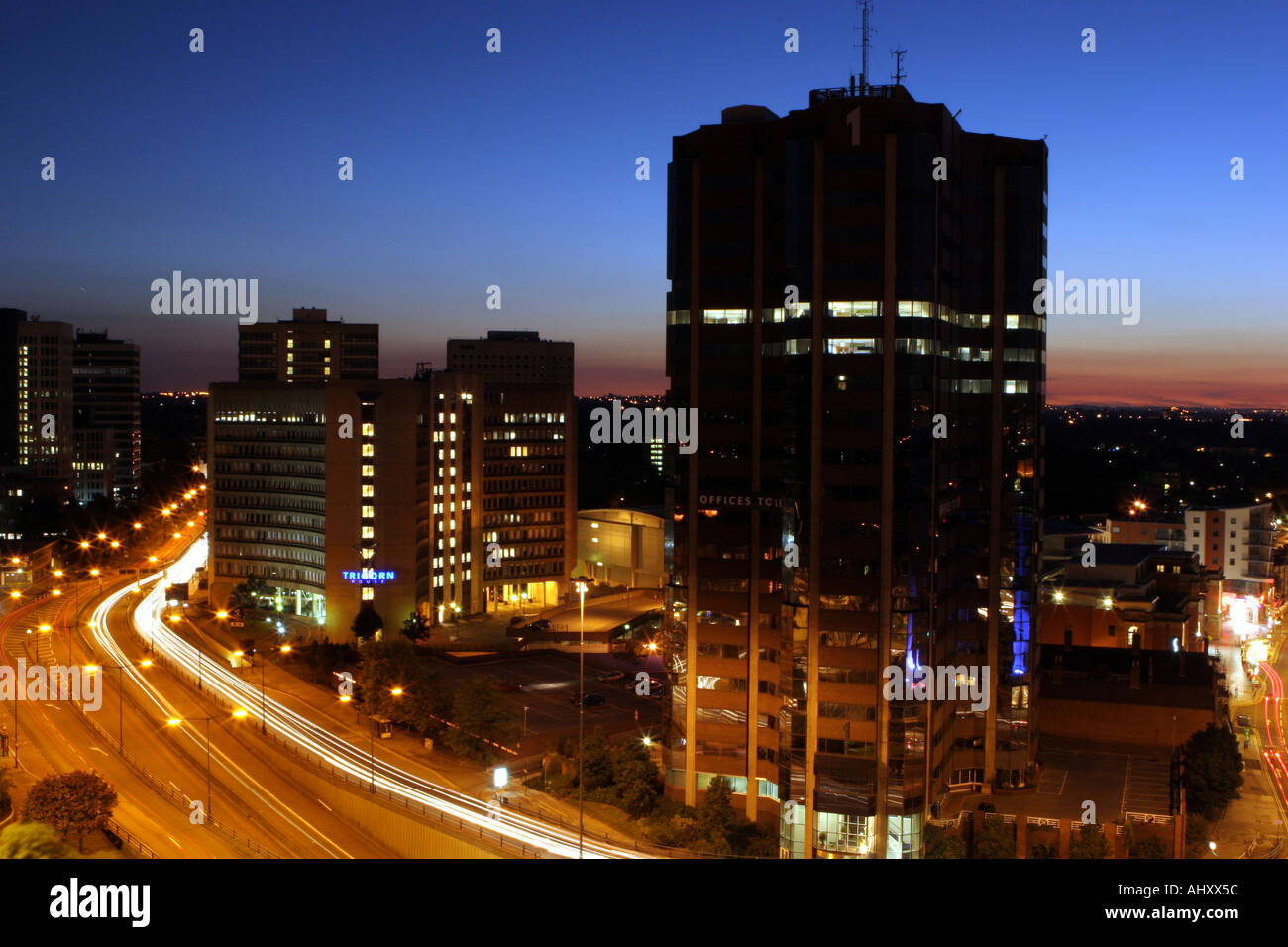 Tricorn House and Number One Hagley Road office buildings Edgbaston