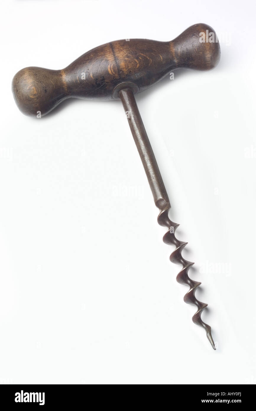 antique corkscrew cork screw Stock Photo