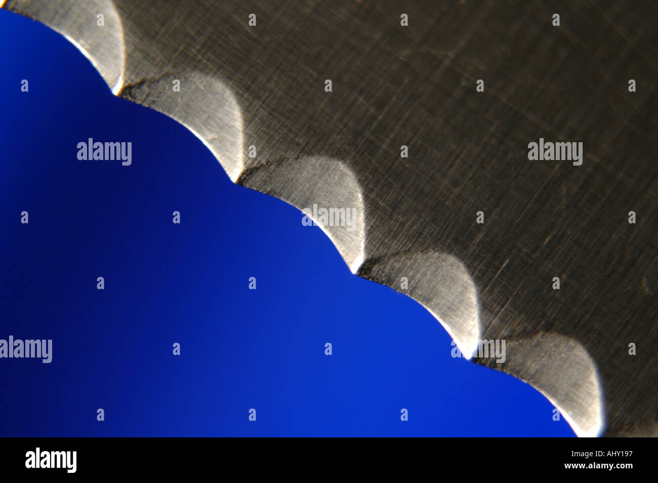 Serrated knife edge Stock Photo Alamy