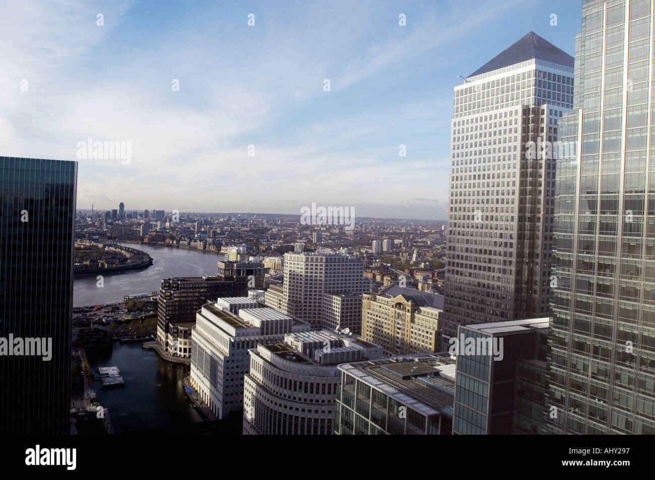 View From The Top Floor Of 1 Of The Buildings In Canary Wharf