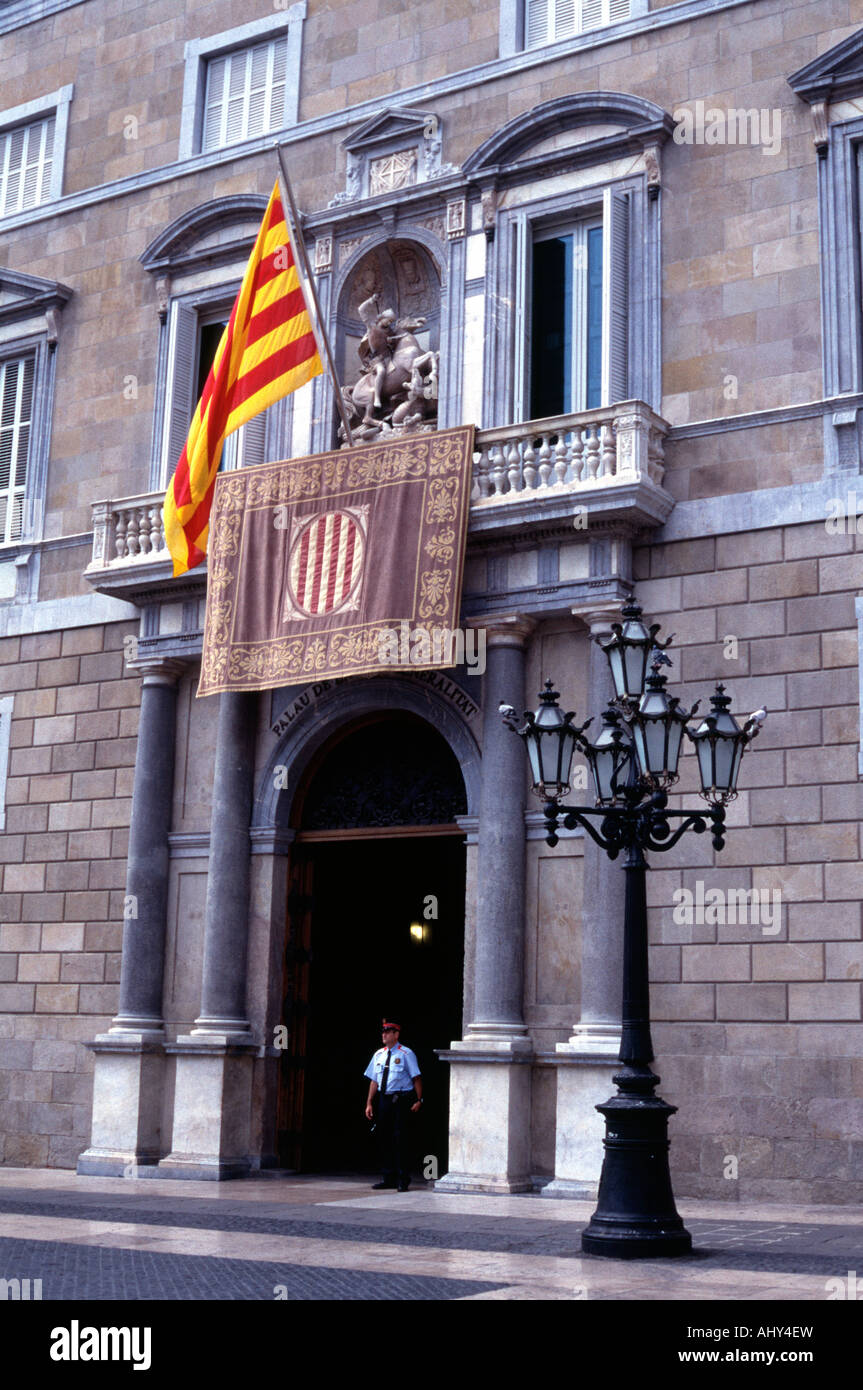 Palau de la Generalitat de Catalunya. Stock Photo