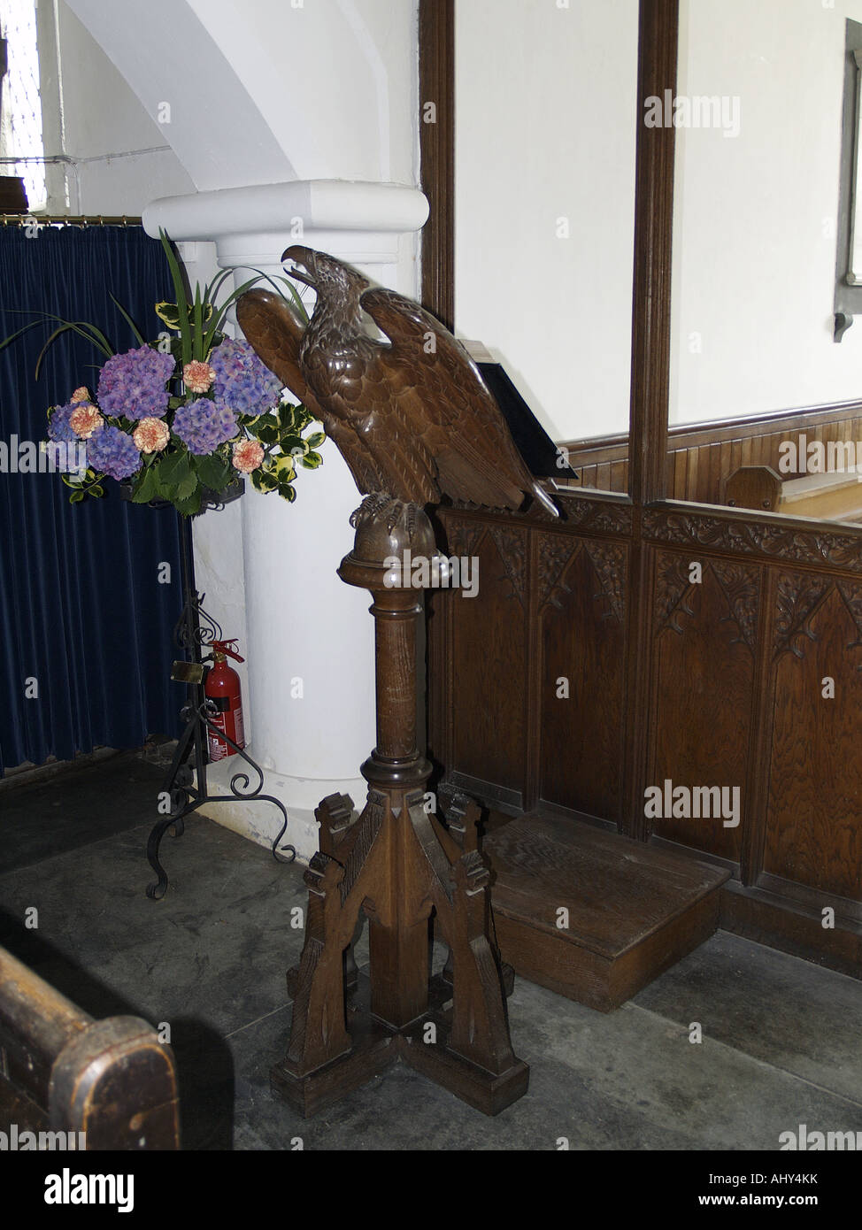 pulpit , Forrabury Church Stock Photo