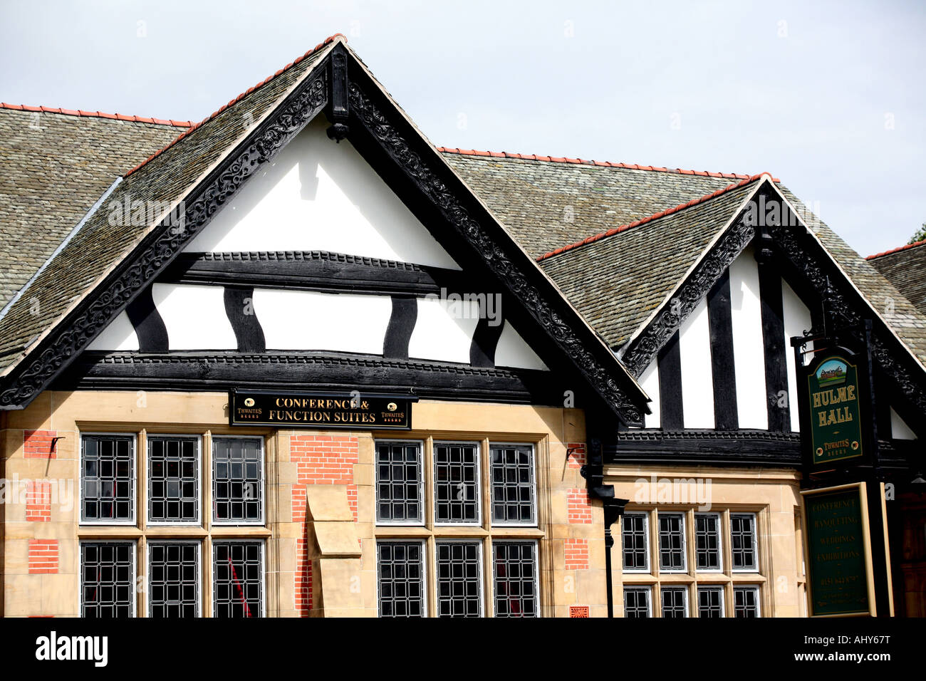 Hulme Hall a meeting place in Port Sunlight village Wirral Stock Photo