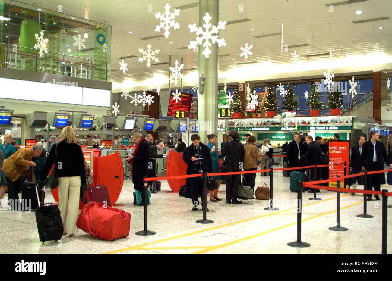Dublin Airport check in and reception area for worldwide flights