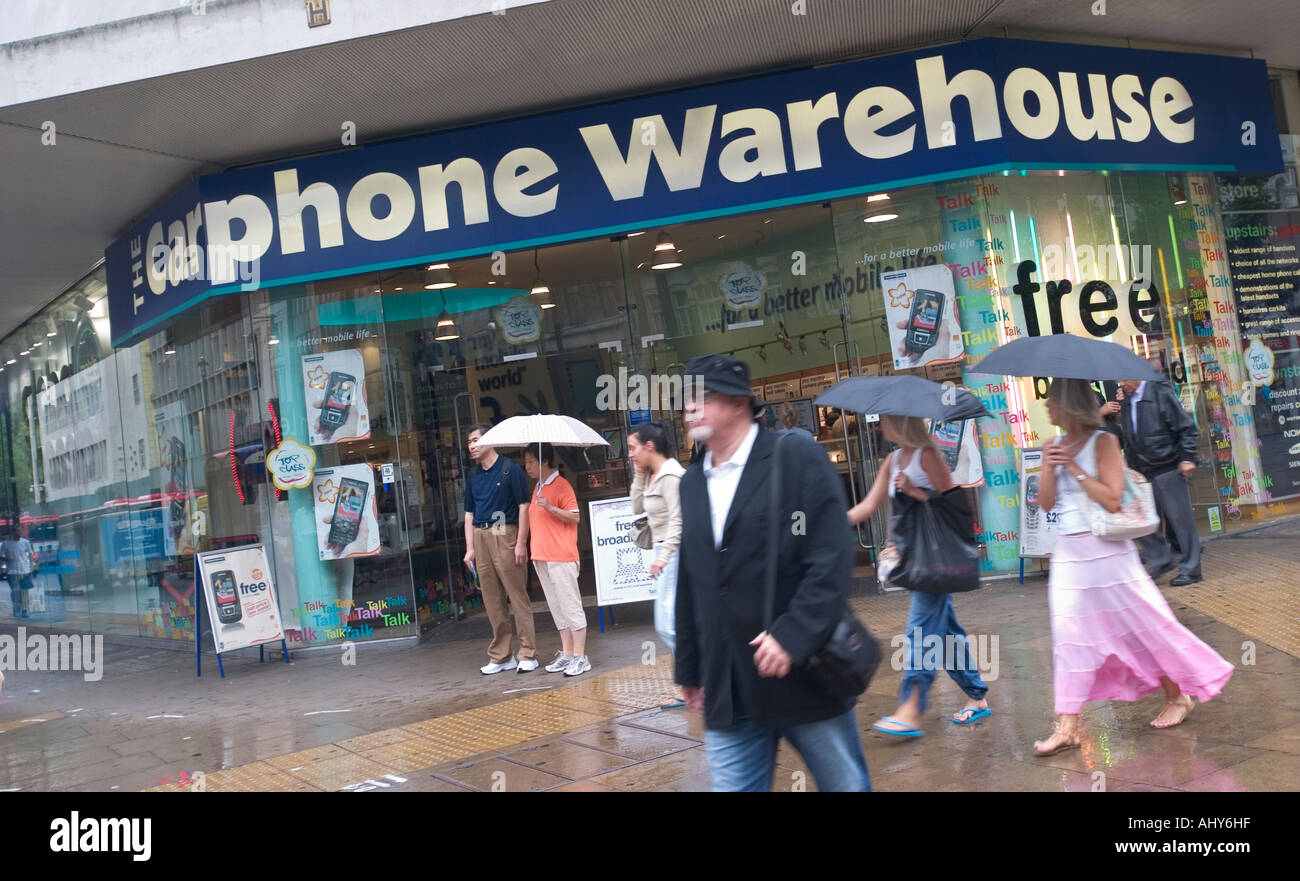 Carphone Warehouse mobile phone store on Oxford Street Stock Photo