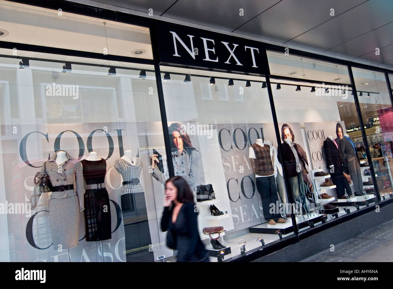 Next store shop window on Oxford Street London Stock Photo