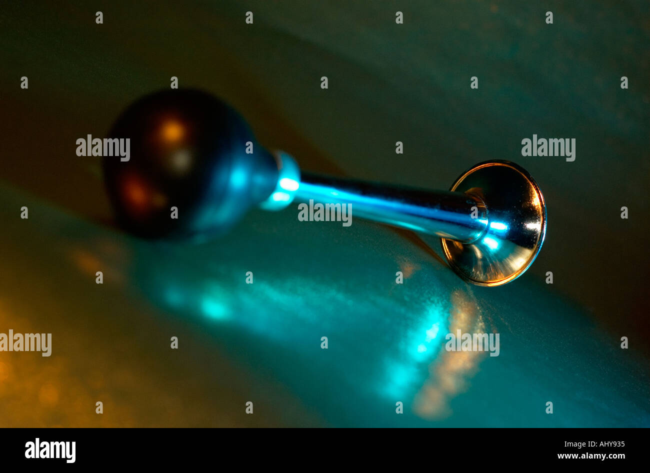 Bicycle horn with rubber bulb Stock Photo Alamy