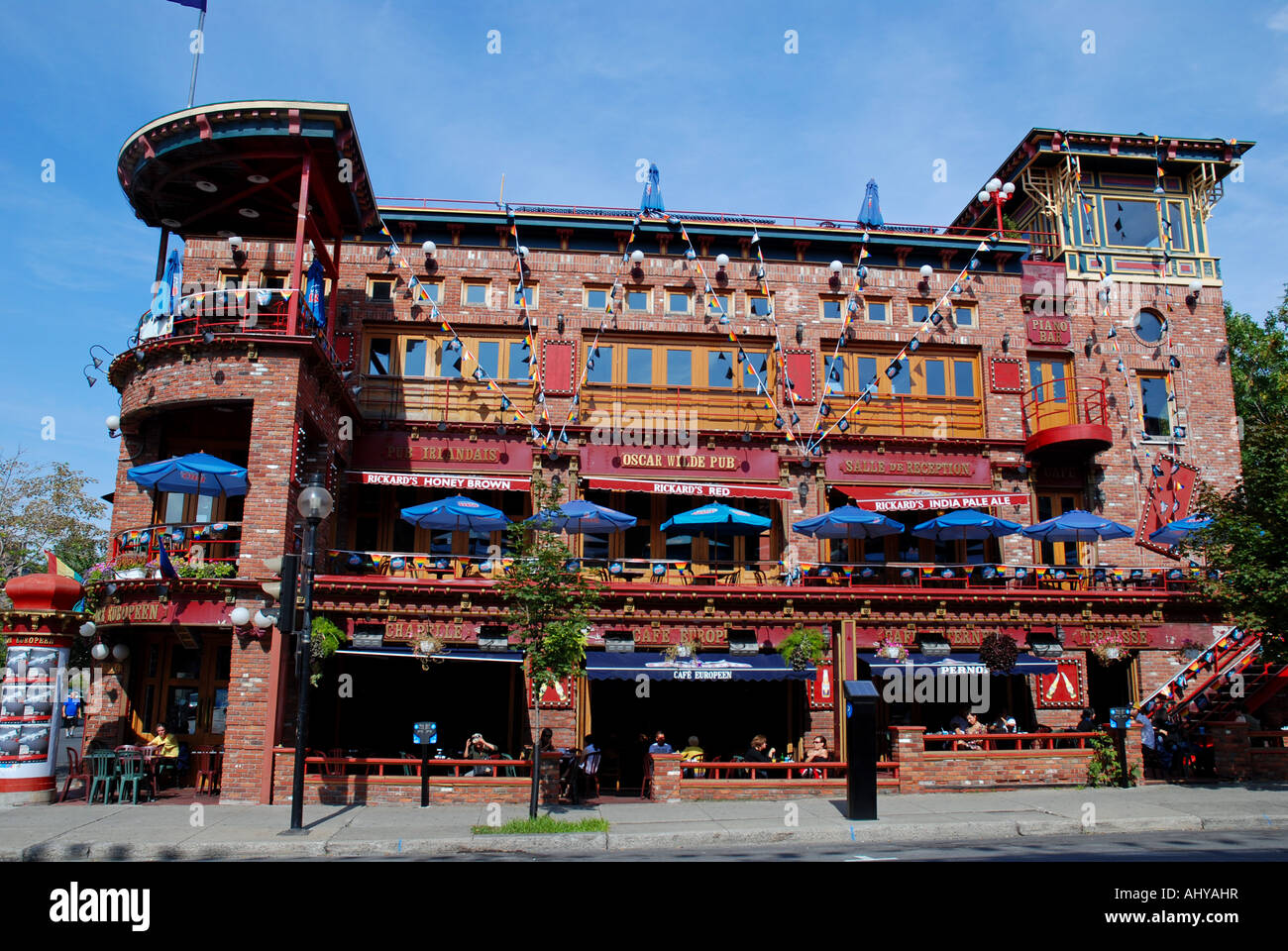 Famous restaurant in the Gay area of Montreal Quebec canada Stock Photo -  Alamy