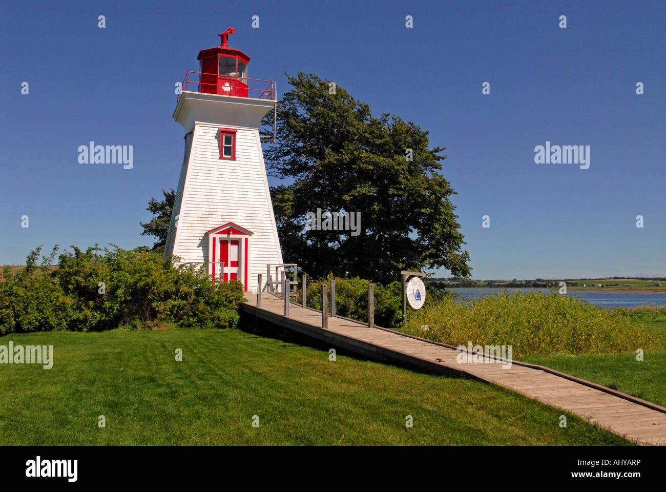 Victoria Lighthouse in Victoria by the sea village Prince Edward Island  Canada Stock Photo - Alamy