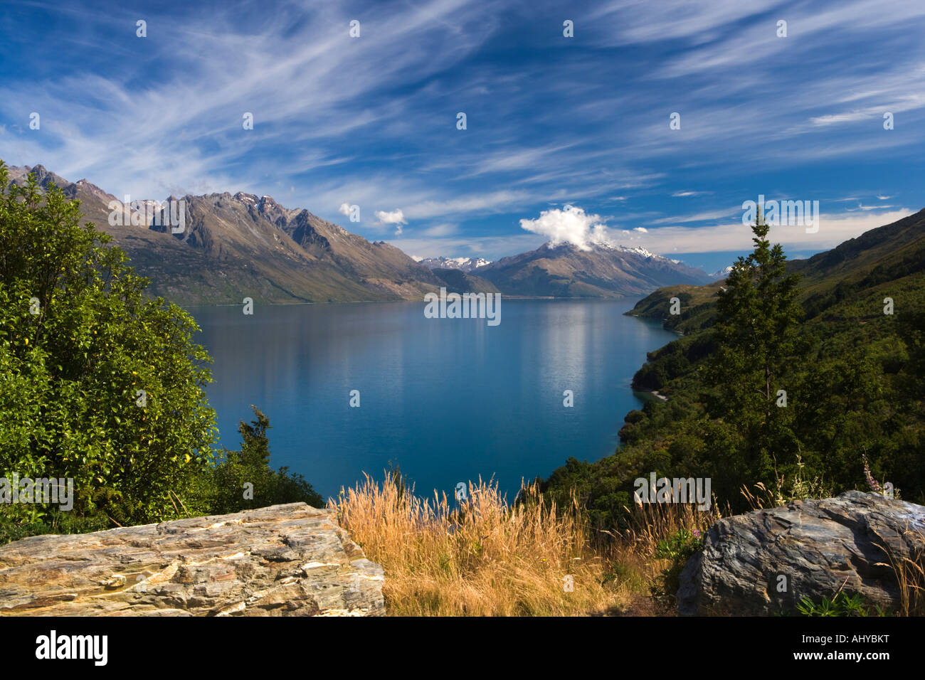 Lake Wakatipu and surrounding scenery Queenstown South Island New ...