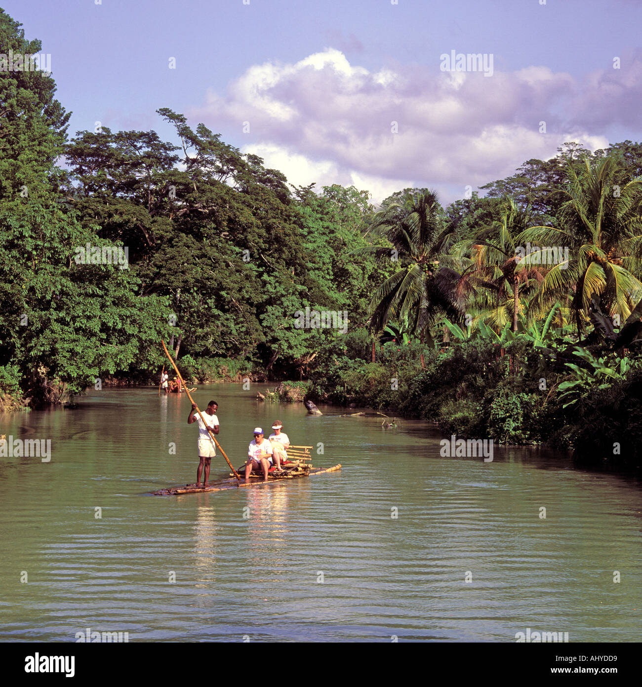 RIVER RAFTING JAMAICA Stock Photo Alamy
