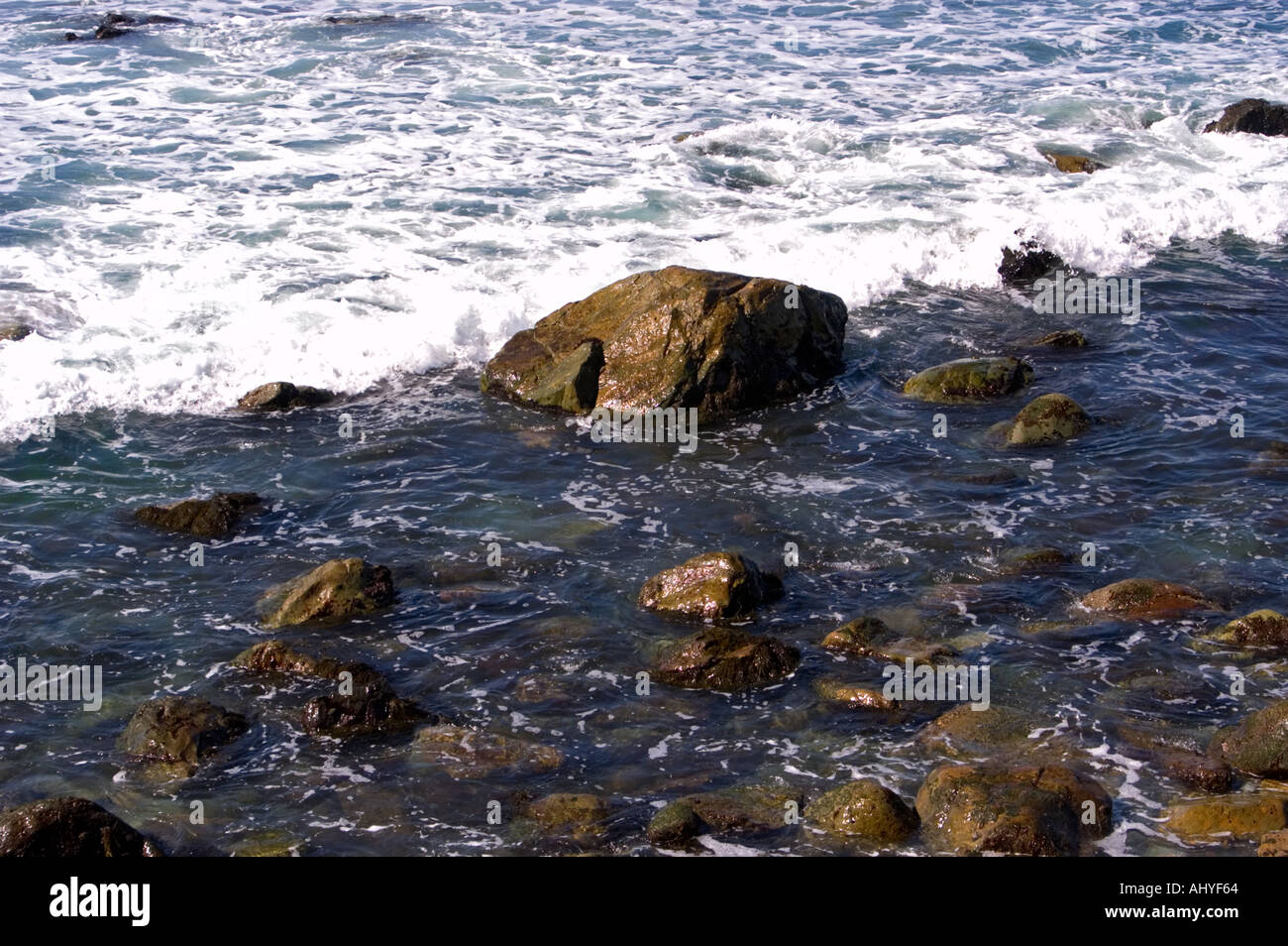 Rocks at Ocean Edge San Diego California Stock Photo - Alamy