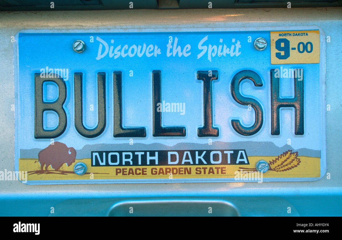 North dakota license plate hires stock photography and images Alamy