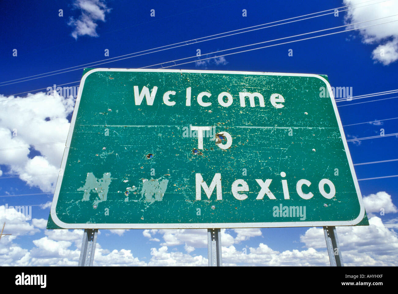 New Mexico State Sign Stock Photos & New Mexico State