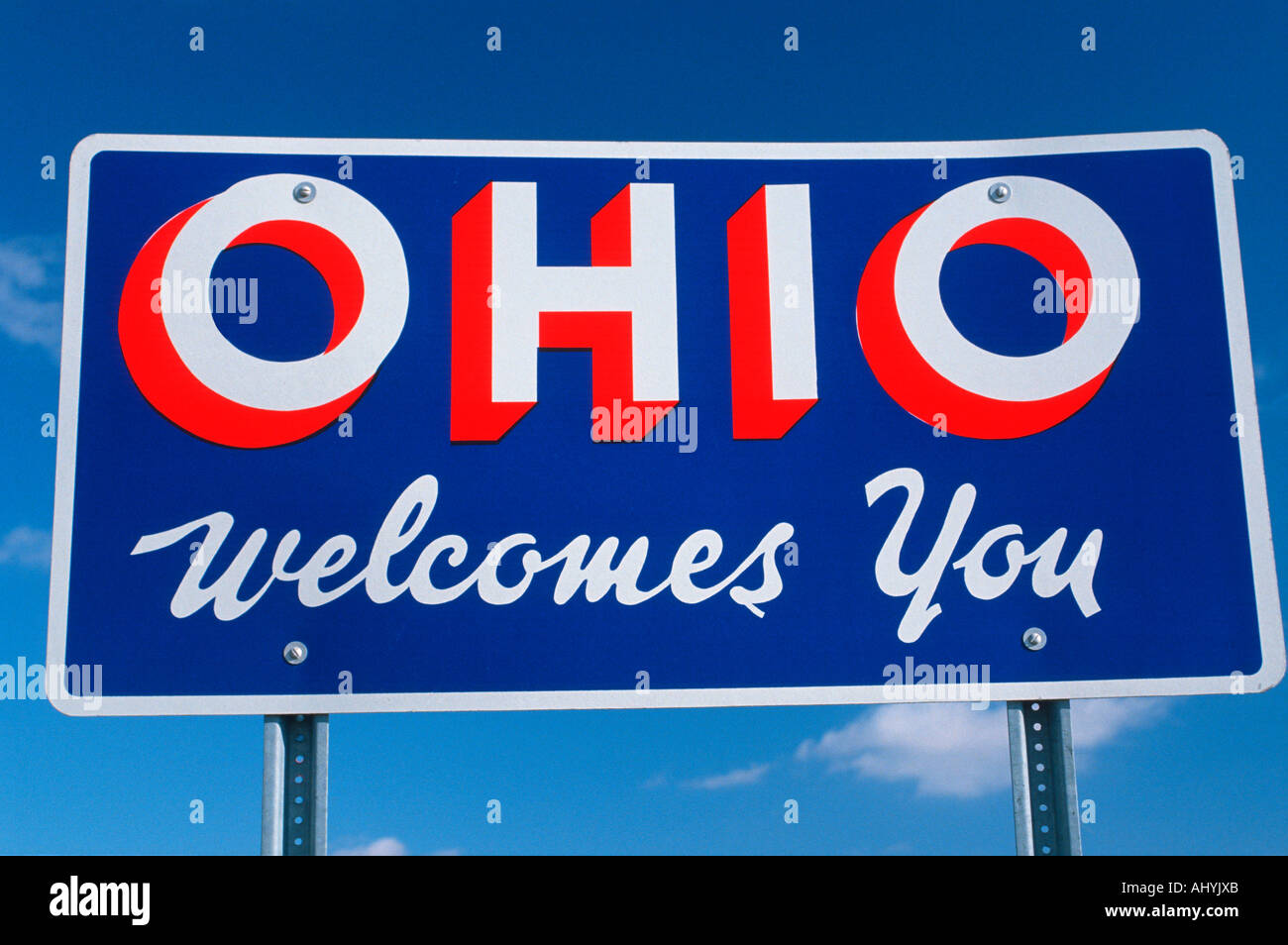 to Ohio Sign Stock Photo Alamy