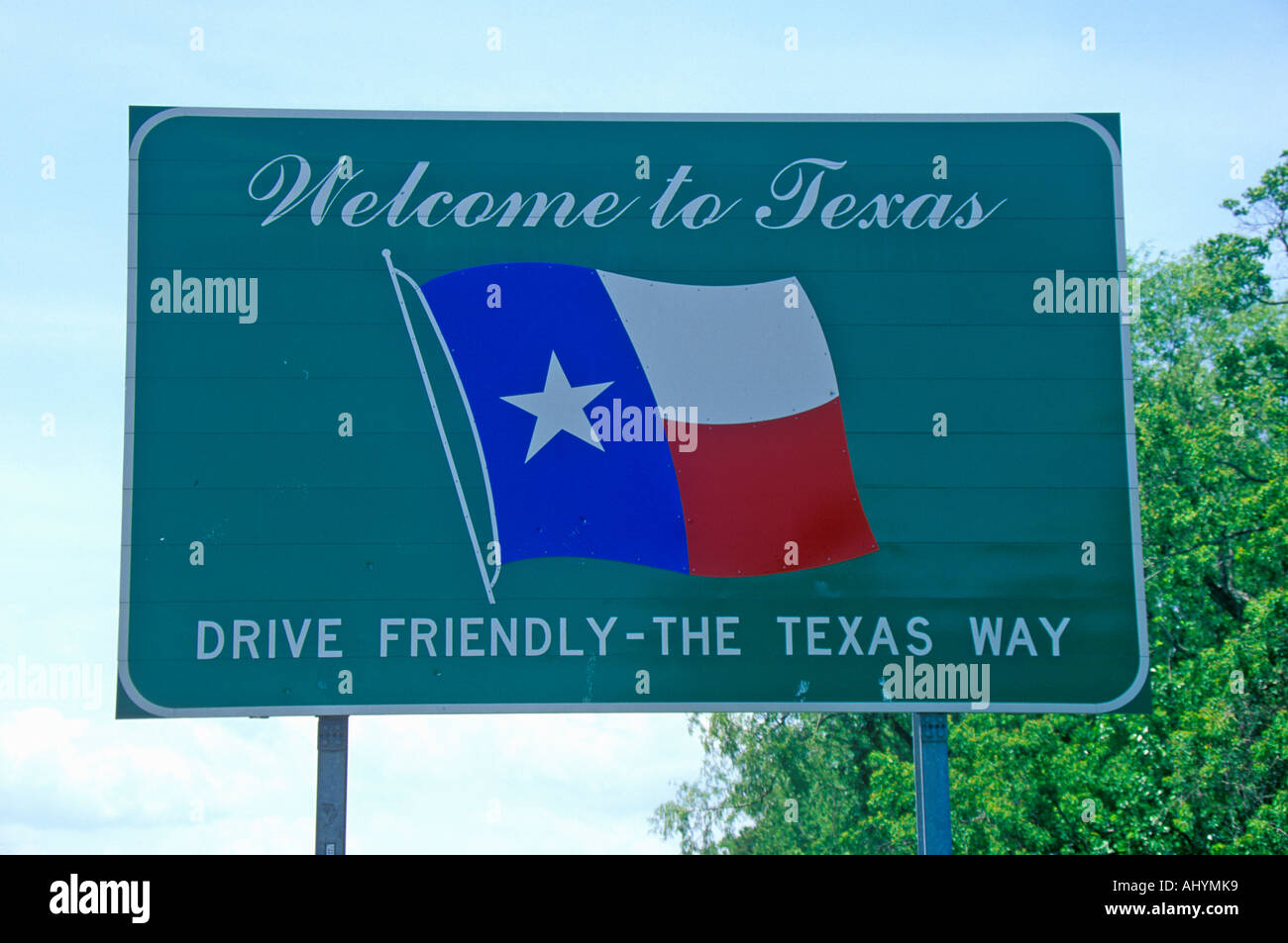 Welcome To Texas Sign Stock Photo Alamy
